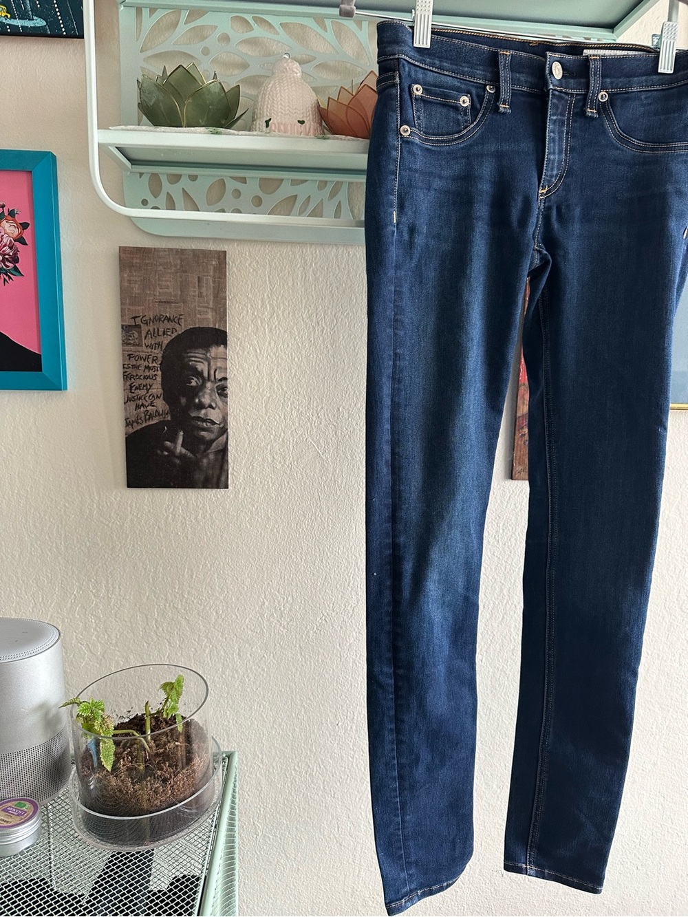 rag & bone Dark Indigo Skinny Jeans